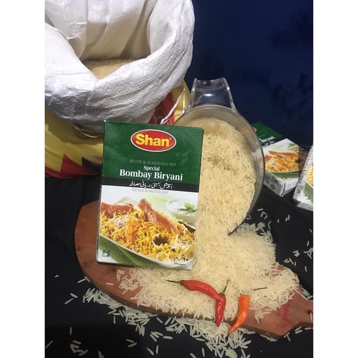 

Beras basmati 1kg dan bumbu biriyani shan