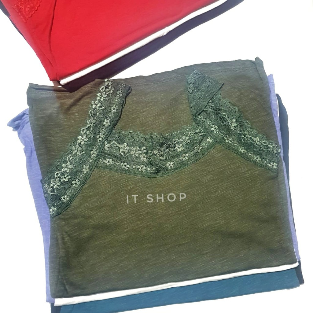 ITSHOPING - Tanktop Renda Wanita Harga Murah All Size Fit L-XL Tengtop Cewek Camisol Tali Renda TenkTop Renda-4