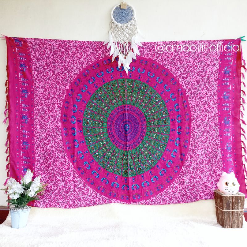 Kain Mandala tapestry / Kain pantai / kain mandala / kain mandala tapestry / kain bali / rayon