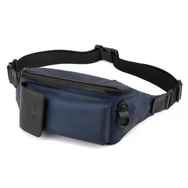 Unik Tas Selempang Pria Slingbag Tas Pria Pinggang Waistbag SR 906-1 - Biru Murah