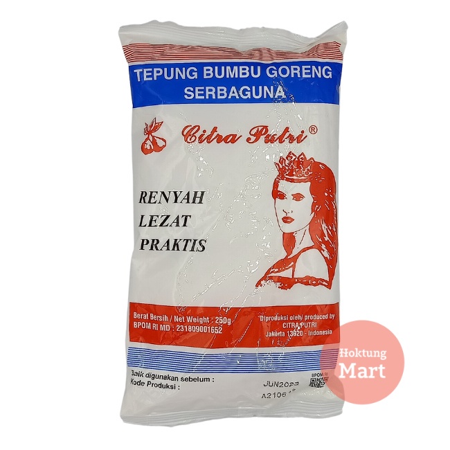

Citra Putri Tepung Bumbu Ayam Goreng 250gr Tepung Putri