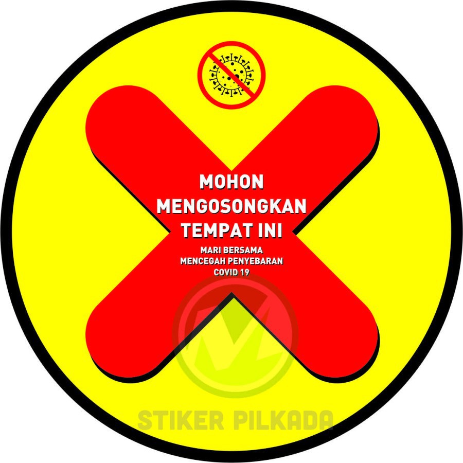 

STIKER VINYL MOHON MENGOSONGKAN TEMPAT INI