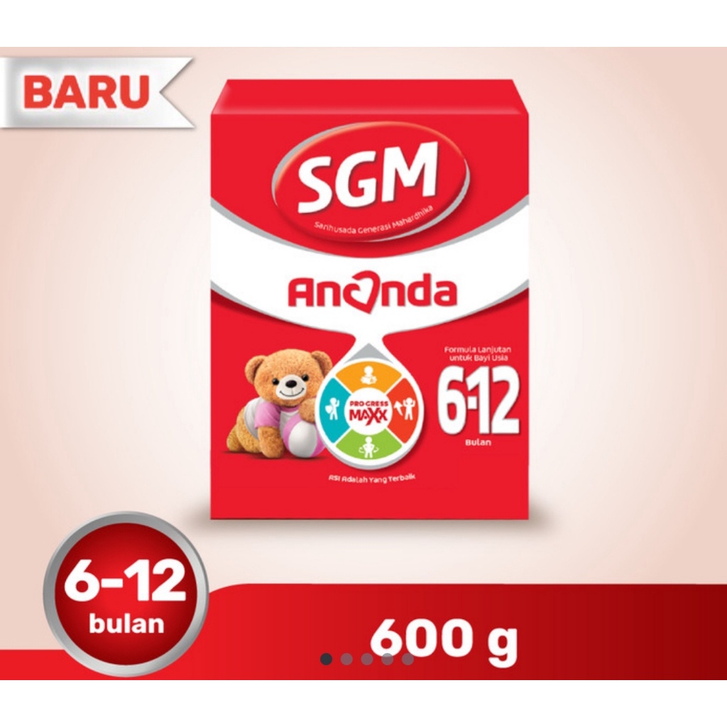 SGM ANANDA  2 SUSU FORMULA BAYI 6-12 Bulan 600G