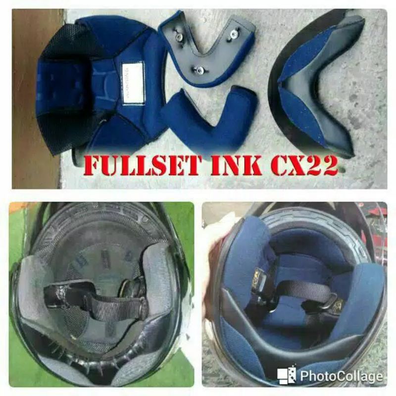 Busa Helm INK CX22 FULLSET Spon CX 22 topi cucuk grade ori dengan tali gasper