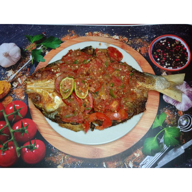 

Masakan Makan Rumahan Pecak Bandeng sambal mentah