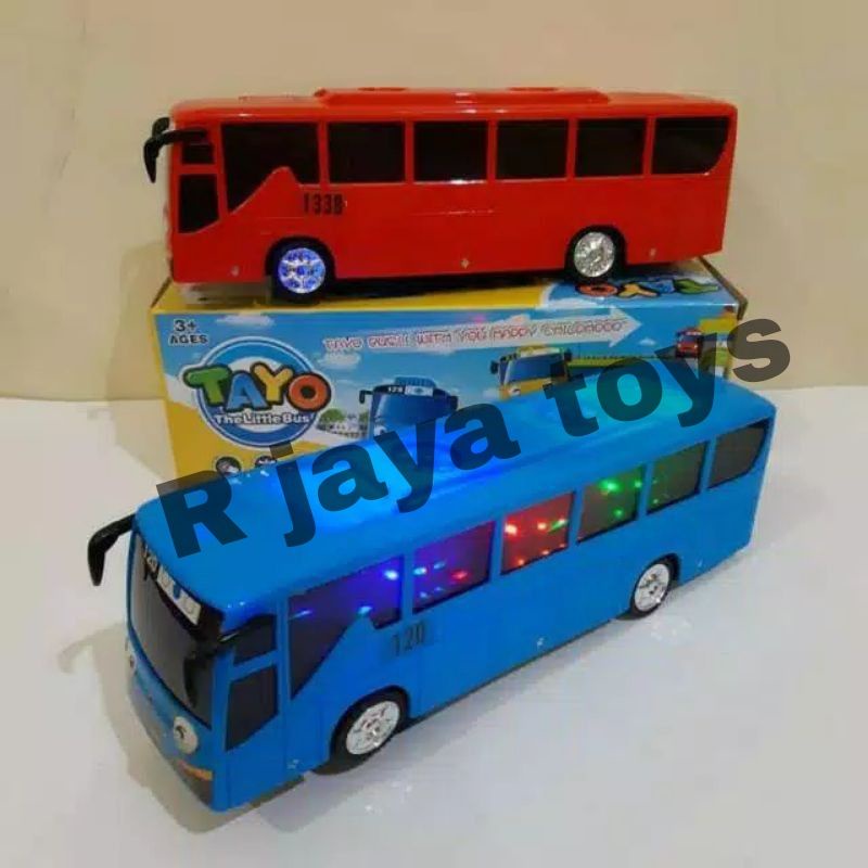 Mainan Bus Dancing Tayo Jalan Bump Go Mobil Bis Anak Batre Musik Lampu Mobilan Baterai Edukatif - MA