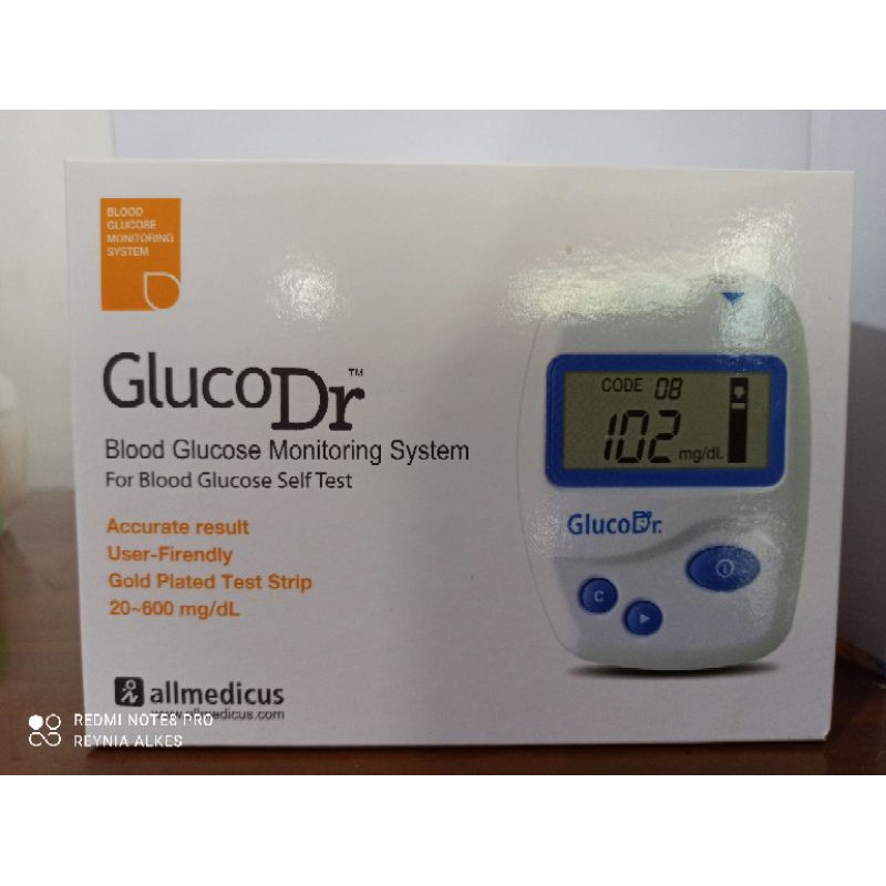 alat tes/test/monitoring gula darah glucoDr