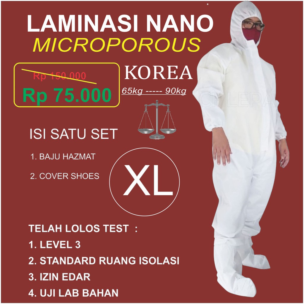 Hazmat Apd - Bahan Microporous Laminasi Nano