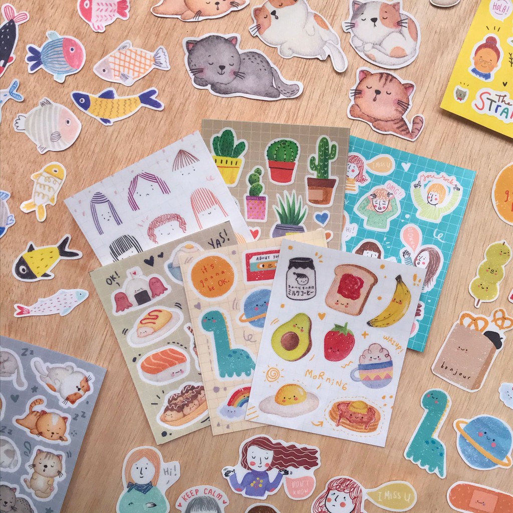 MENTOL ART Sticker Set Die Cut / Kiss Cut - Stiker Ilustrasi-2