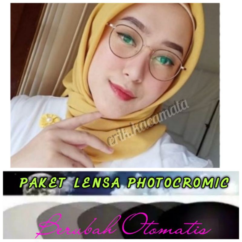 PAKET LENSA PHOTOCROMIC , Kacamata 2733 , Kacamata Antiradiasi