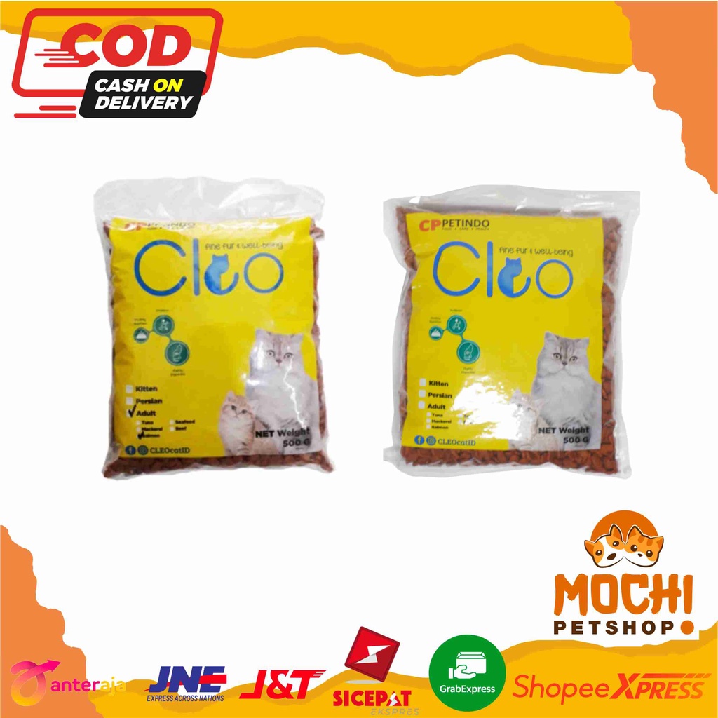 CLEO 500gr REPACK ALL VARIAN Rasa Tuna Rasa Salmon Cleo Kitten Cleo Persian Cleo Salmon Cleo Tuna Cl