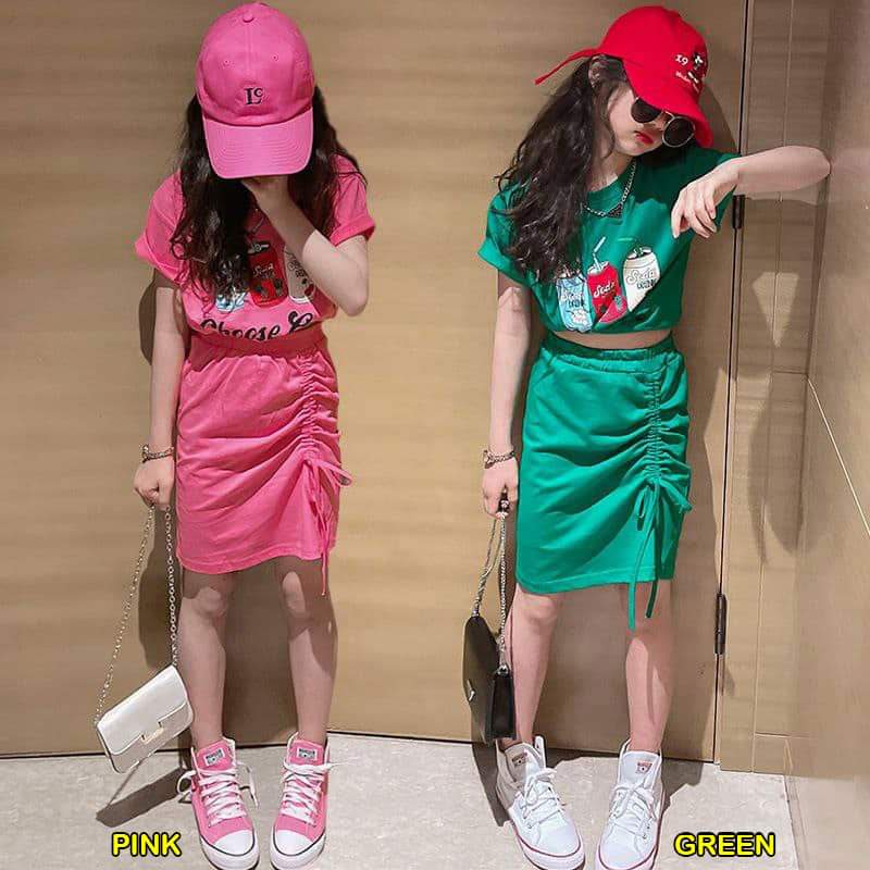 Setelan Rok Anak Perempuan Fruity Drink