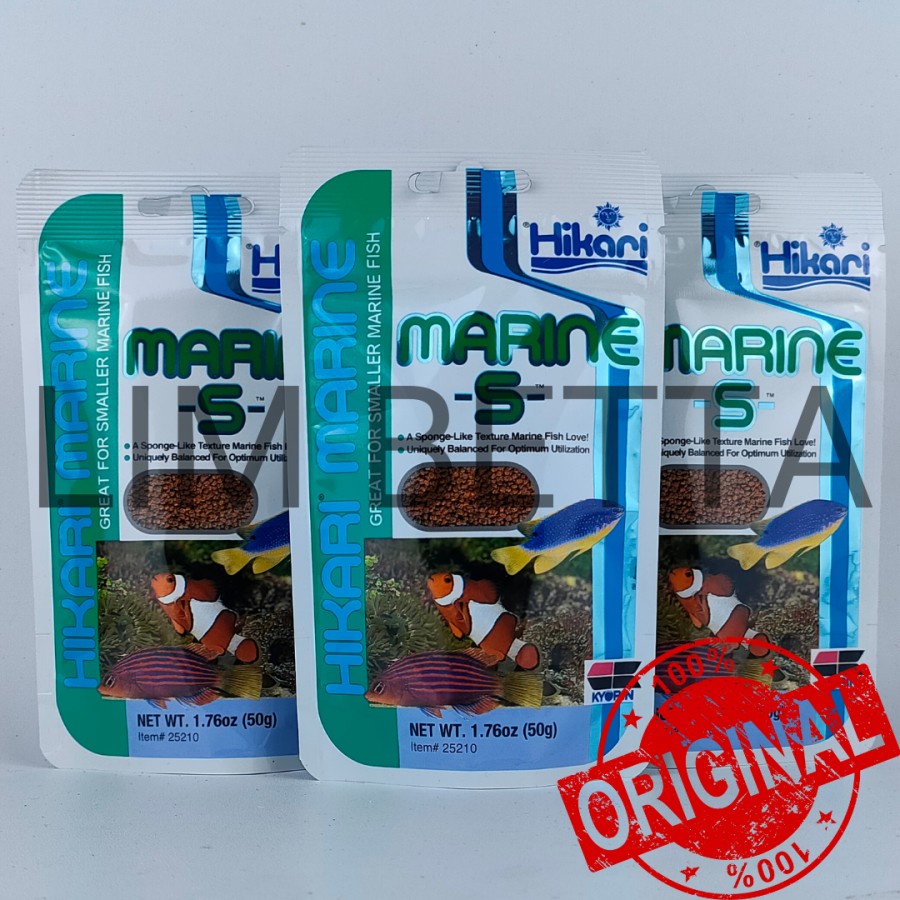 HIKARI MARINE S 50 GRAM / MAKANAN IKAB LAUT KECIL / MARINE FOOD