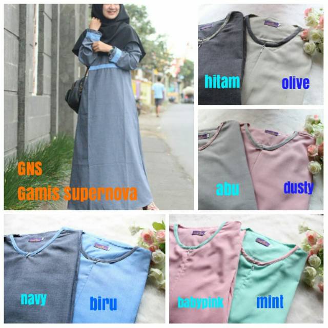 Gamis katun madina