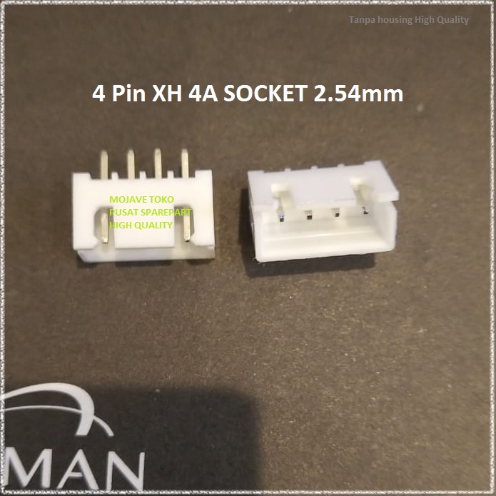 XH-4A SOCKET 4 PIN 2.54MM KONEKTOR TANPA HOUSING High Quality