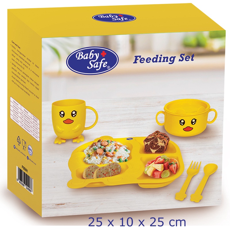 BABY SAFE FEEDING SET DUCK / FSD01