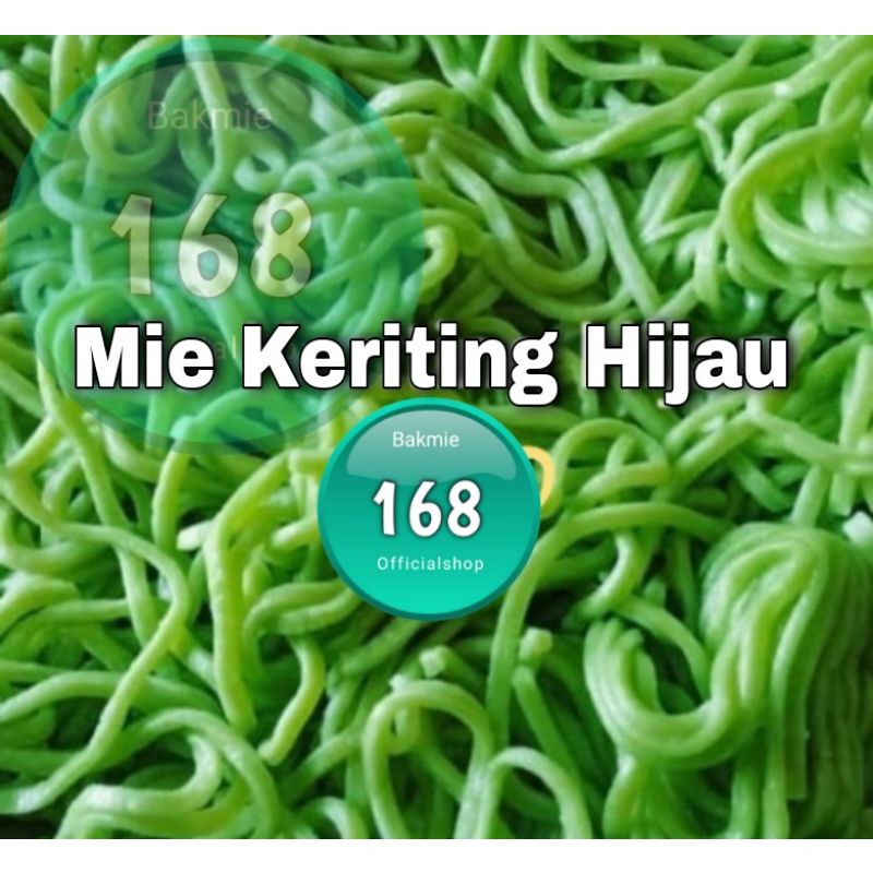 

Bakmie keriting hijau/Bakmi hijau/mie hijau