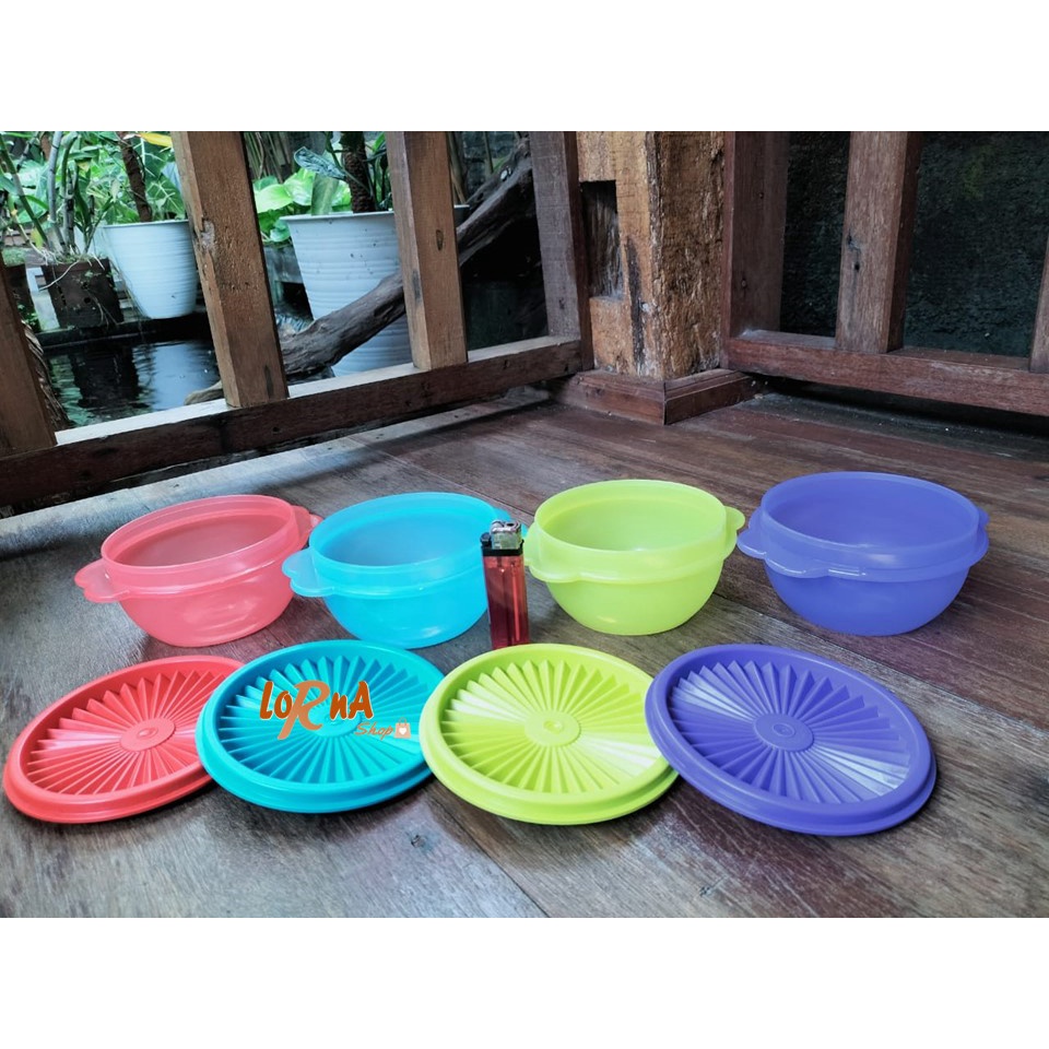 TOPLES TUPPERWARE STAR BOWL 500ml tuperware (*1set isi 4)