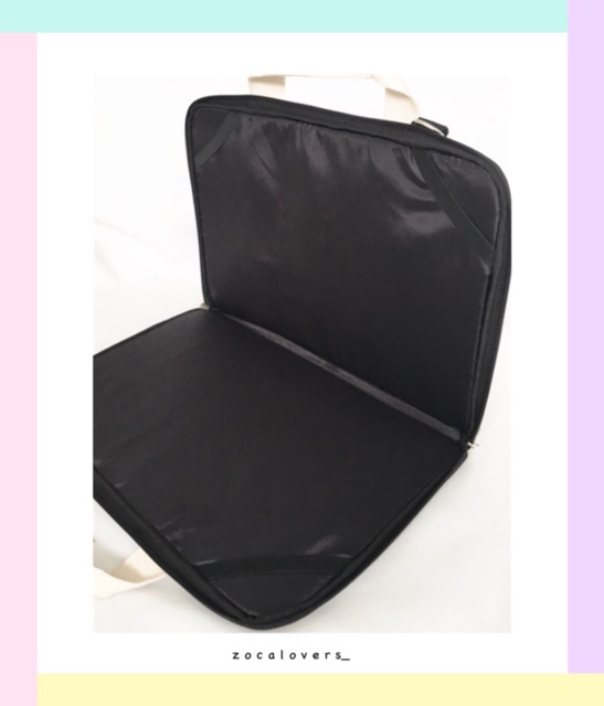 TAS LAPTOP SELEMPANG STRAP 12” -16”(FREE CUSTOM NAMA)