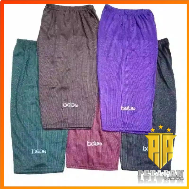 celana pendek bebe 7/8 wanita/celana harian santai
