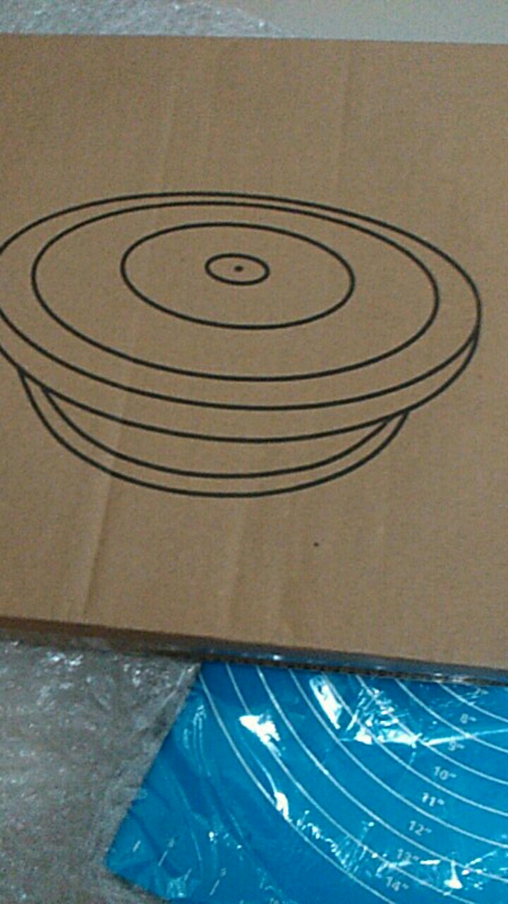 28cm Anti-skid Rotating Stand Platform Cake Turn Table Diy Decor Baking<br />