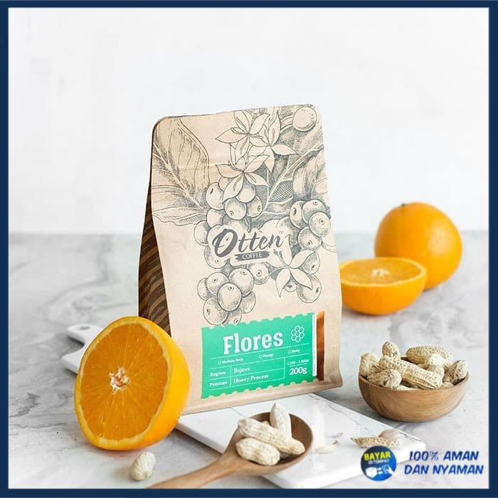 Otten Coffee Arabica Flores Bajawa Honey Process 200g - Wholebean (PROMO)