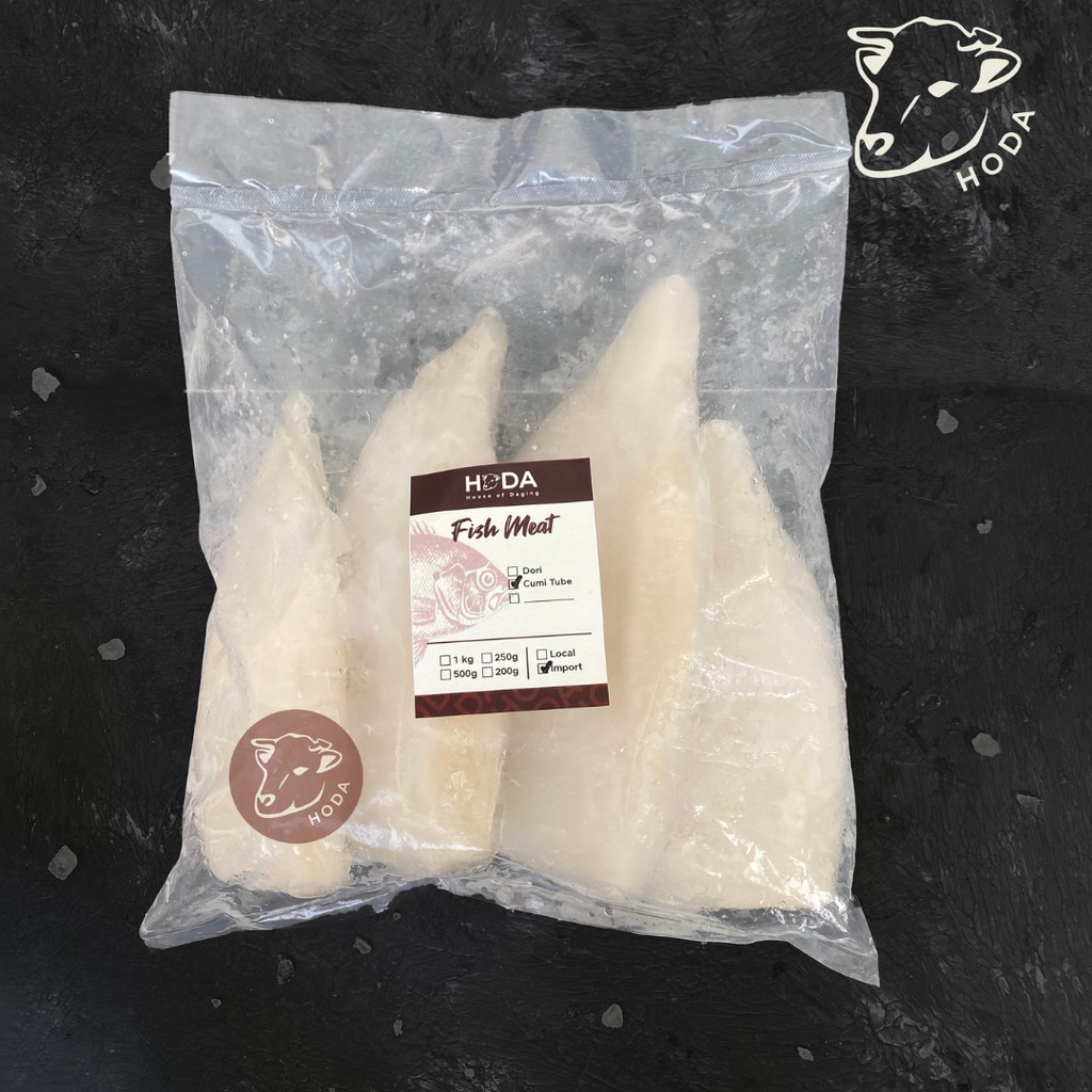 

Cumi Tube / Cumi Kupas Bersih / Squid Tube Frozen 1kg