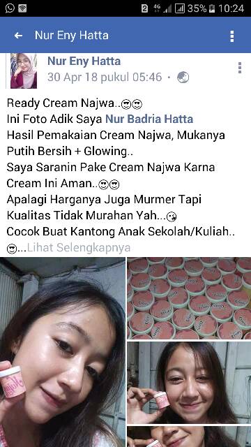 Cream Najwa 1 Lusin Original Shopee Indonesia