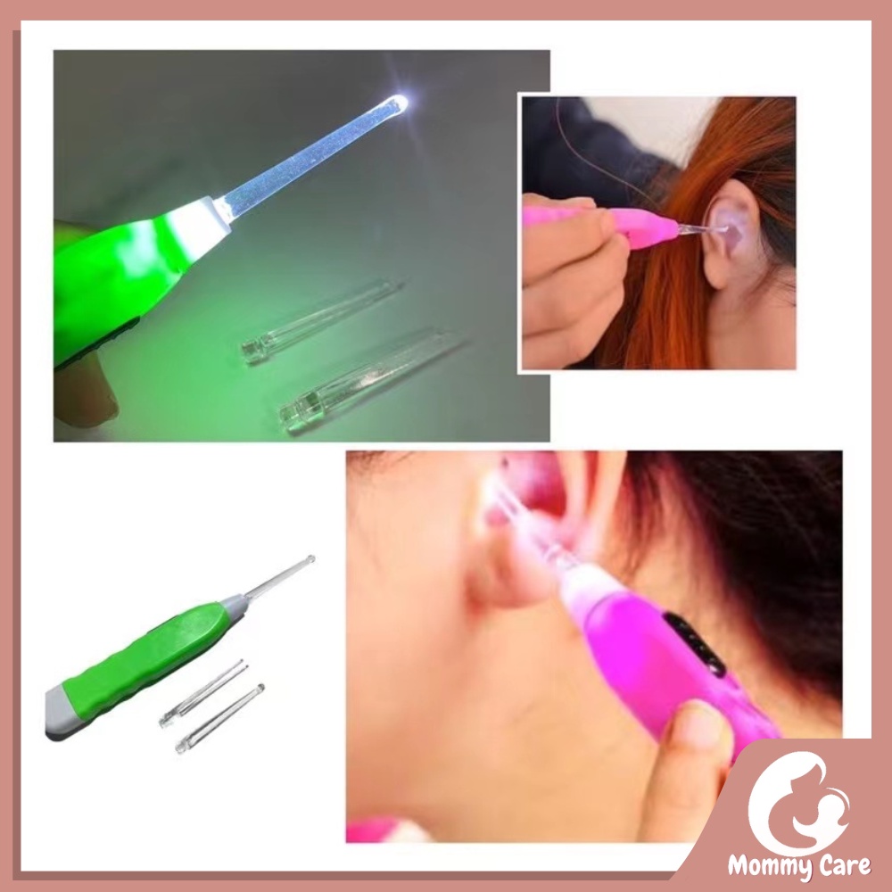 MOMMYCARE KOREK KUPING LAMPU LED EARPICK ANAK PEMBERSIH TELINGA NYALA SENTER