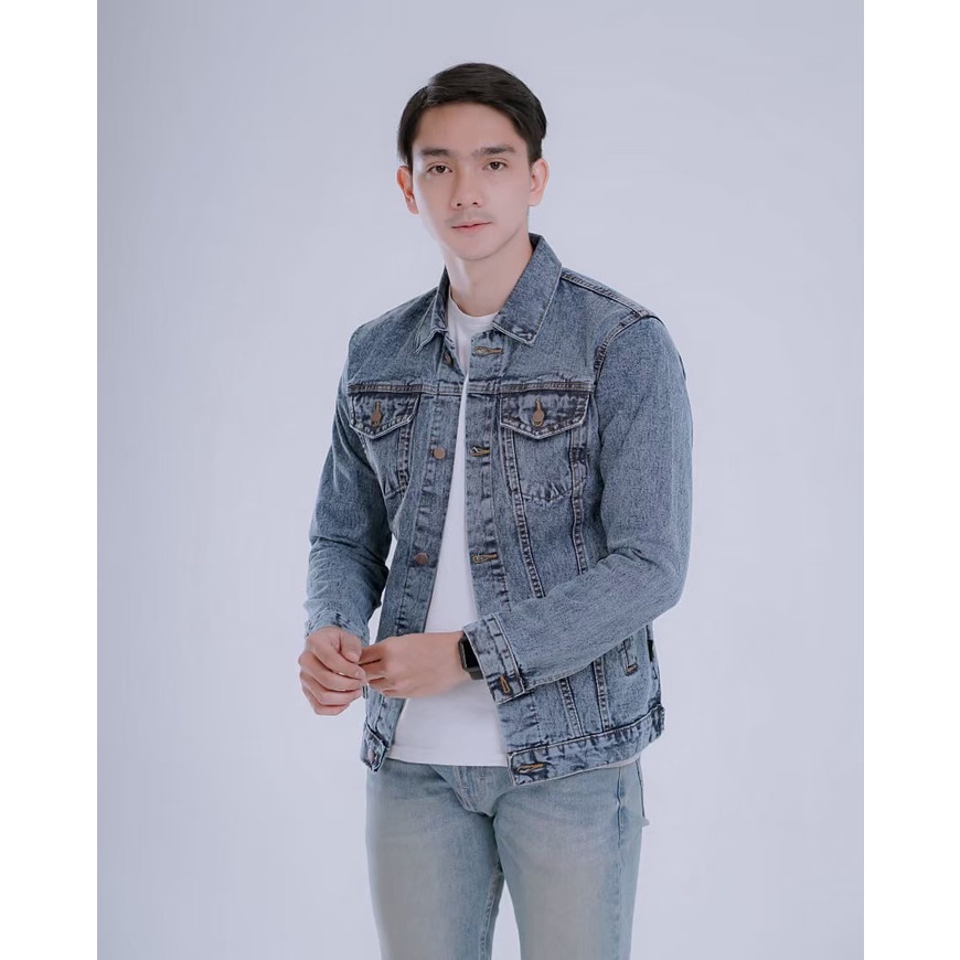 - Jaket Jeans New Outdoor - Jaket Pria Keren - Jaket pria Jeans - Jaket Jeans Pria - Jaket Casual