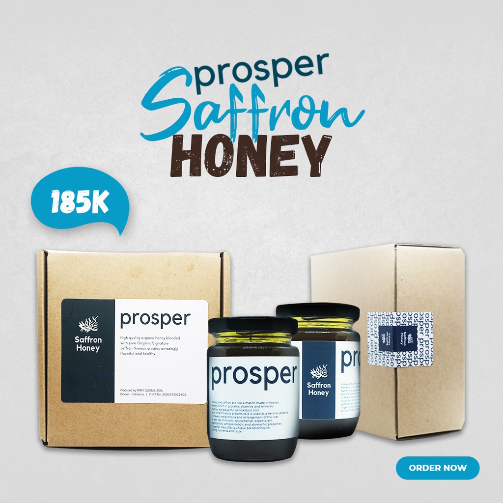 

Madu Saffron/ Saffron Honey - Madu Alami Prosper 300 gram