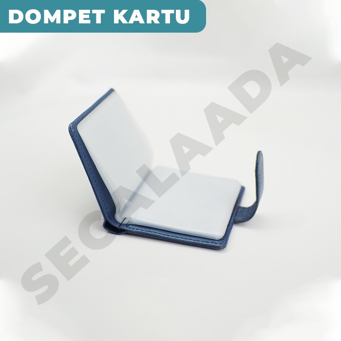Dompet Kartu Nama Card Holder Bahan Kulit Import