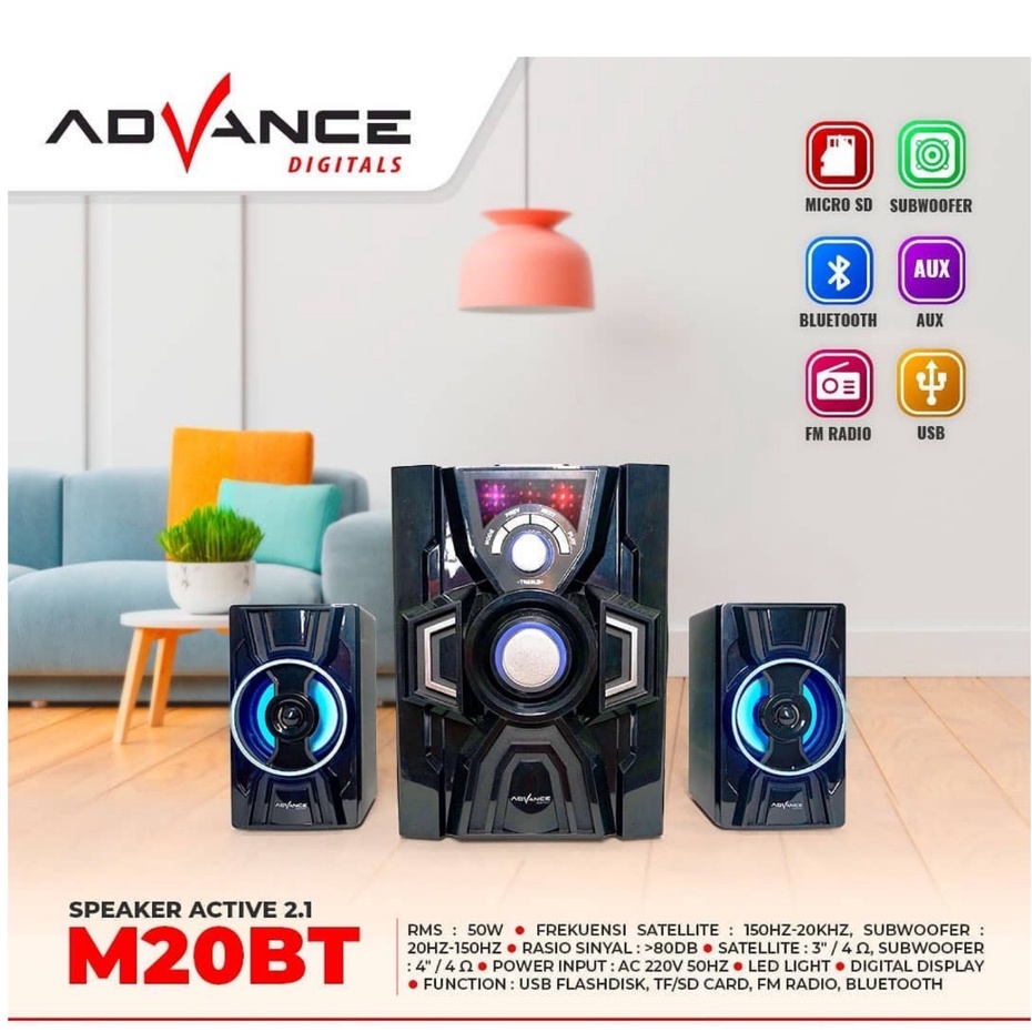 Trend-Advance speaker aktif bluetooth M20BT super bass