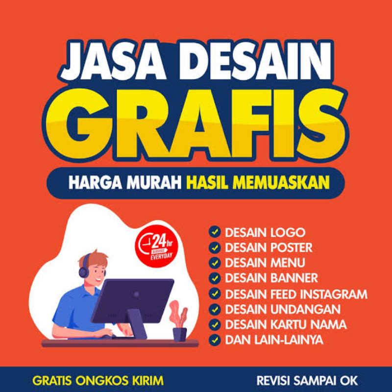 Jasa desain banner, logo olshop, daftar menu, banner, kartu nama, edit foto dan daftar riwayat hidup