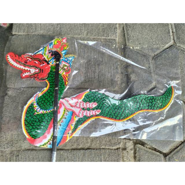 (BISA COD) KERAJINAN WAYANG KULIT NAGA ULAR DEWA ANTABOGA UKURAN JUMBO 65x35 cm PEDALANGAN DEWASA