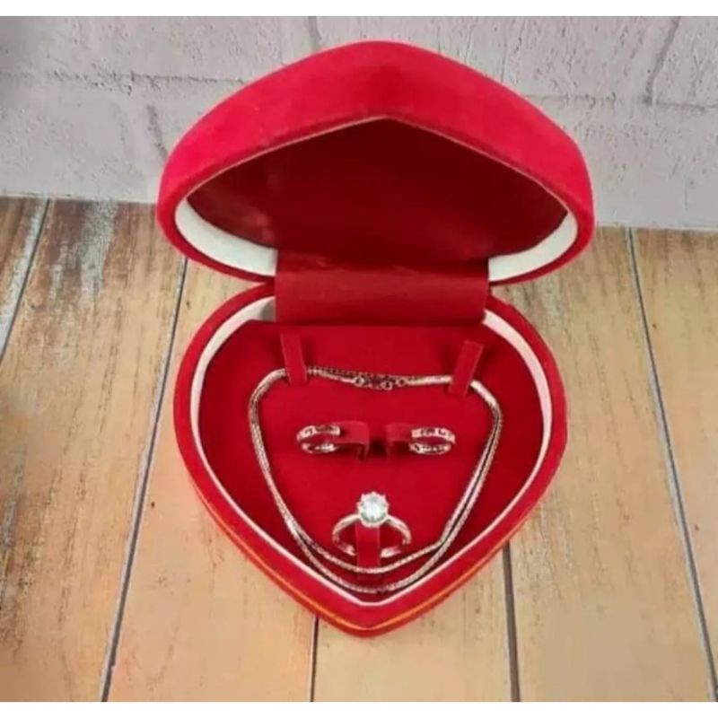 KOTAK PERHIASAN MEWAH KOTAK KALUNG CINCIN ANTING SET PERHIASAN MEWAH MURAH