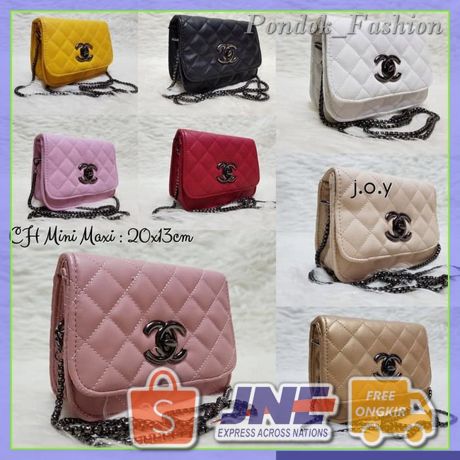 Terbaru Tas Wanita/Slingbag/Selempang/Tas Branded/CH Maxi Mini Baru  -  SKUJS212