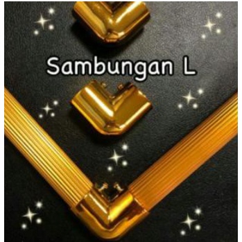 Sambungan besi gorden siku leter L 2,3 - 2,5cm
