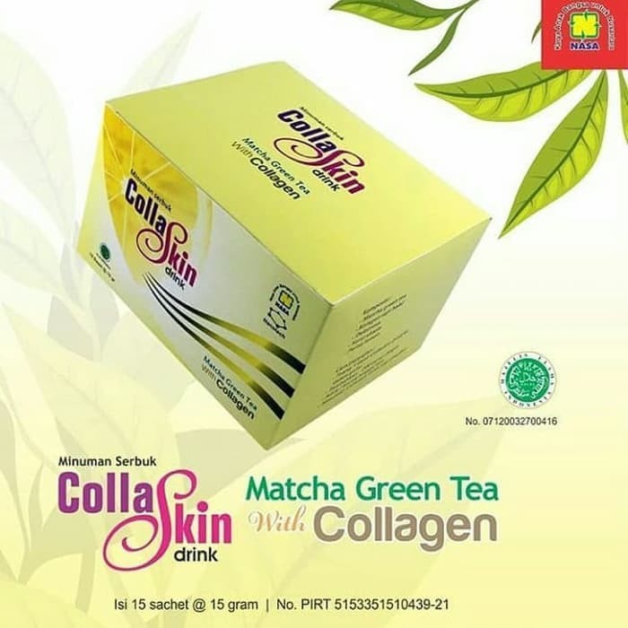 

Collaskin Drink Matcha Grean Tea Nasa / CODRINK / Produk Original Nasa