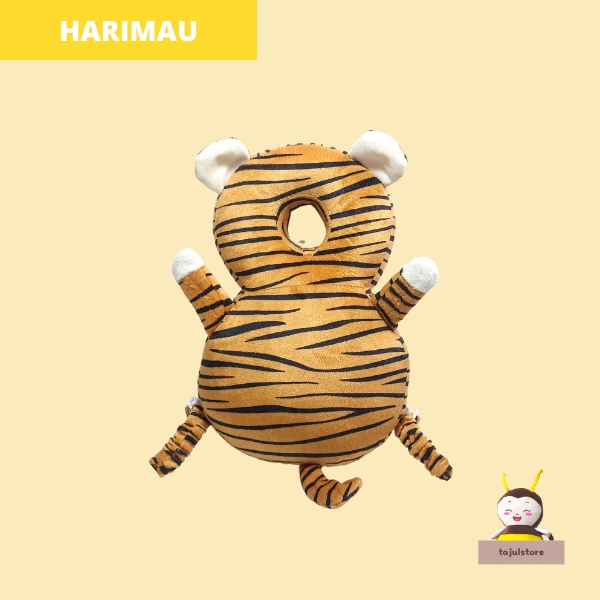 Bantal Pelindung Kepala Bayi Harimau+Strap