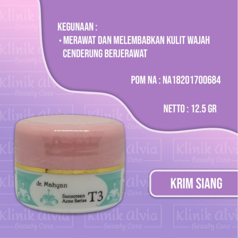 dr. Mahyan Sunscreen/Krim siang for Acne (T3)