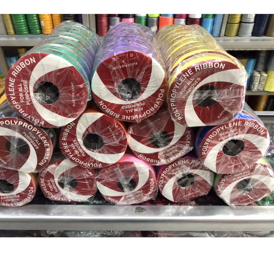 

10.10 Flash Sale Pita Kado Polos 3/4 Inch / Pita Jepang Polos 2cm isi 10 Roll / Souvenir Ribbon