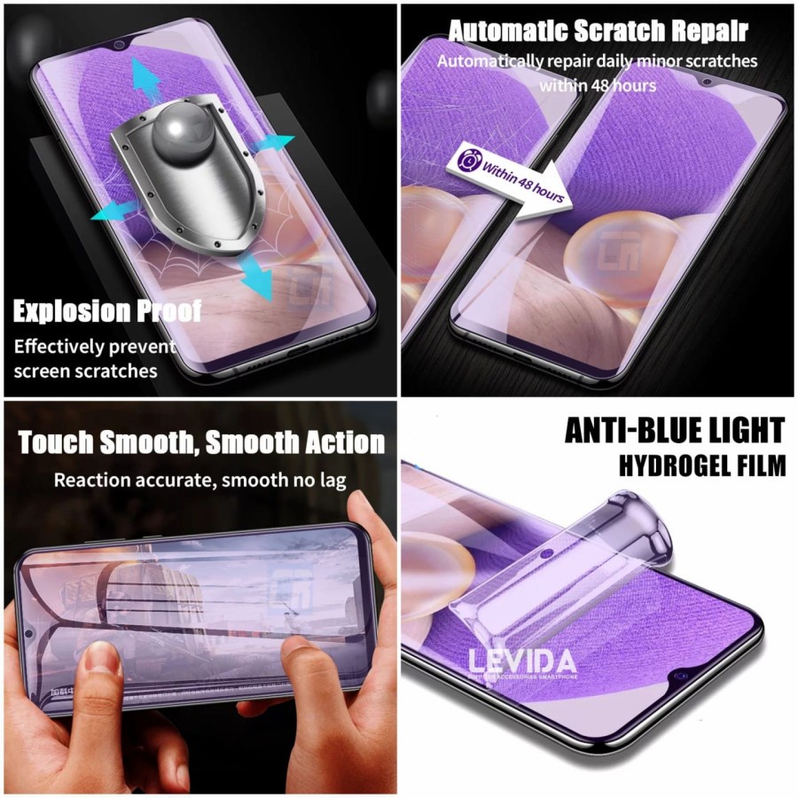 SAMSUNG A23 SAMSUNG M23 5G ANTI GORES HYDROGEL CLEAR BLUE LIGHT ANTI RADIASI SCREEN GUARD JELL PELINDUNG LAYAR FULL COVER SCREEN