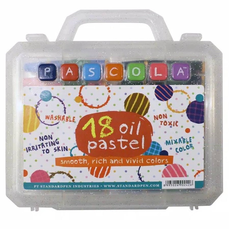 

Crayon Pascola isi 18 OIL PASTEL washable / Kerayon Pascola isi 18 / Kerayon isi 18 / Crayon Oil Pastel Pascola isi 18 Warna