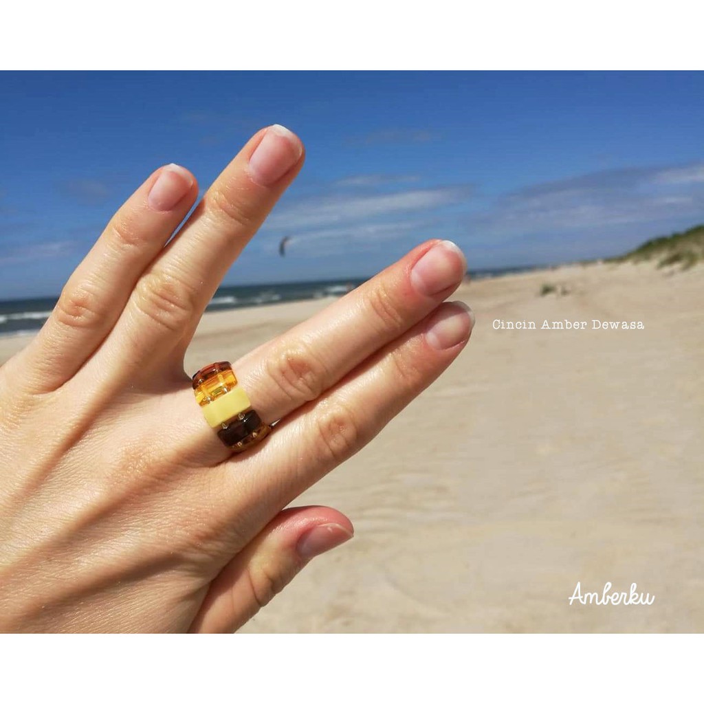 R1 Cincin Amber Dewasa