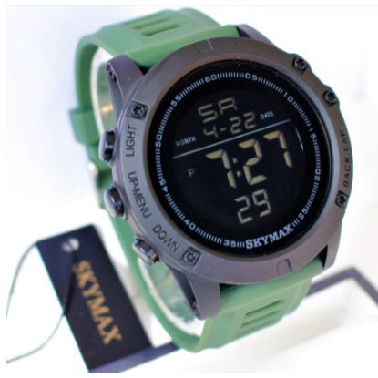 jam tangan PRIA Original SKYMAX 1808 MILITARY SERIAS BISA BERENANG BERGARANSI