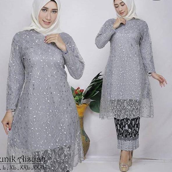 35+ Ide Kebaya Brokat Tunik Terbaru