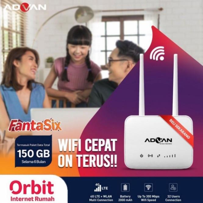 Telkomsel Orbit Advan Cpe Start Modem Router Wifi 4G Free Kuota 150Gb