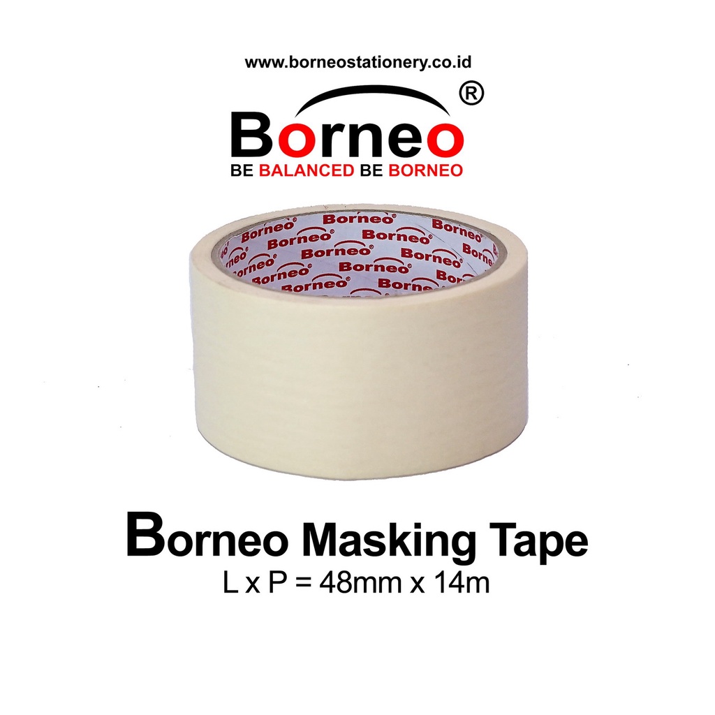 

Borneo masking tape lakban isolasi kertas