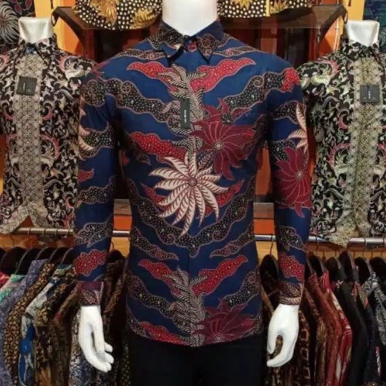 Batik Pria Lengan Panjang Slimfit Modern Batik Slimfit Pria